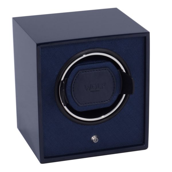 Wolf Lacquered Cub Watch Winder in navy