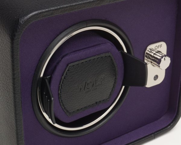 Wolf Windsor Watch Winder in Black & Purple