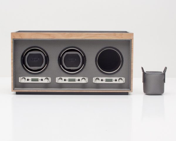 Wolf Meridian Triple Watch Winder in Blonde