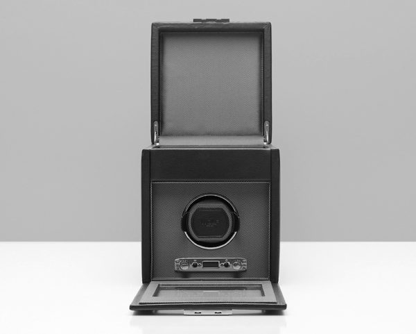 Wolf Viceroy Watch Winder with Storage in Black