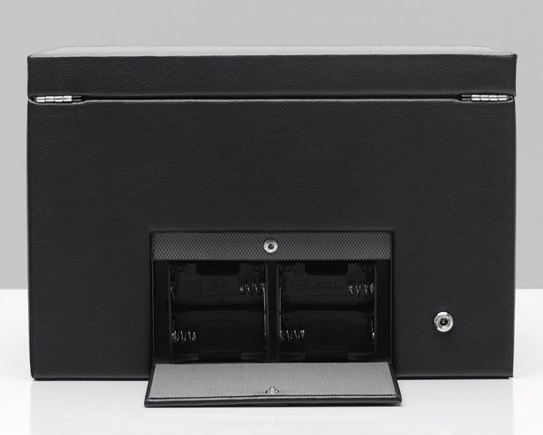 Wolf Viceroy Double Watch Winder with Storage in Black