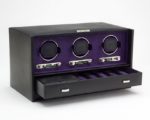 Wolf Blake Triple Watch Winder in Black