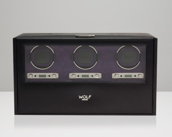 Wolf Blake Triple Watch Winder in Black
