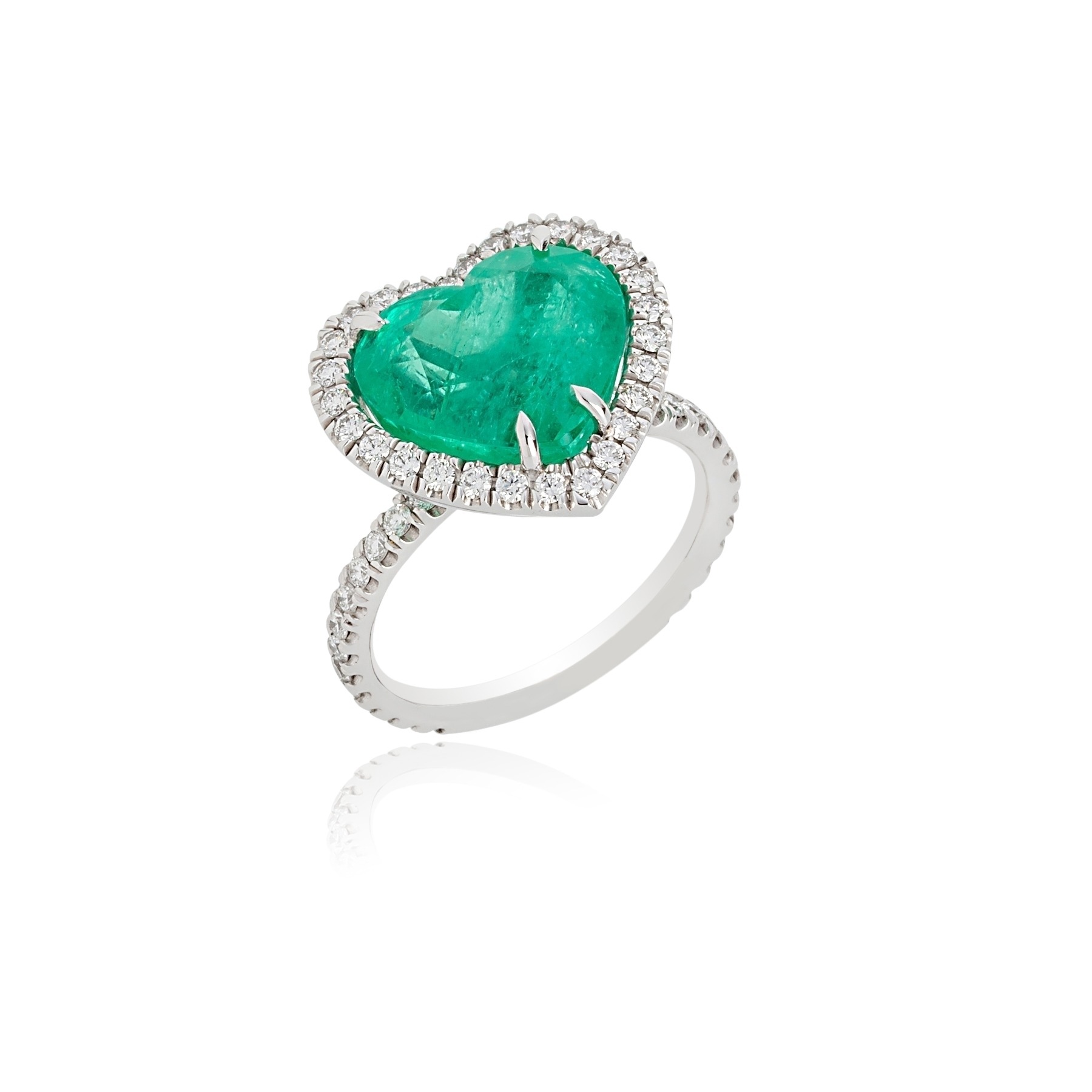 Heart Cut Emerald - Blowers Jewellers