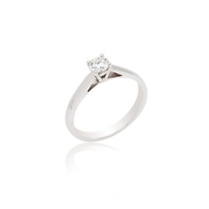 18ct White gold brilliant cut diamond ring