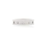 18ct White gold ladies wedding band channel set with brilliant cut diamonds