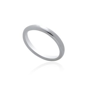 18ct White gold ladies wedding band.