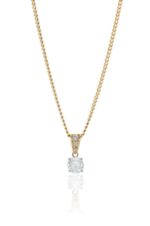 18ct yellow gold pendant with brilliant