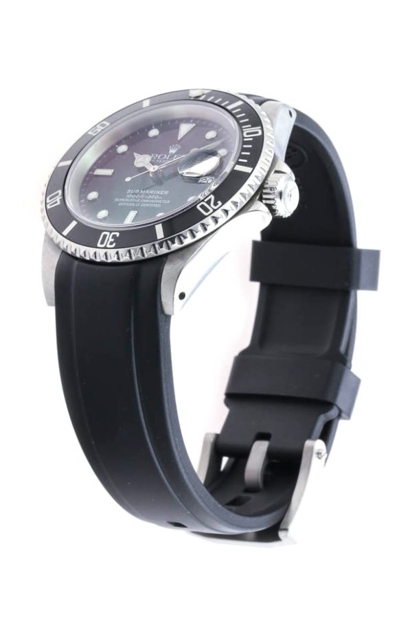 Everest Rolex Rubber Strap Black