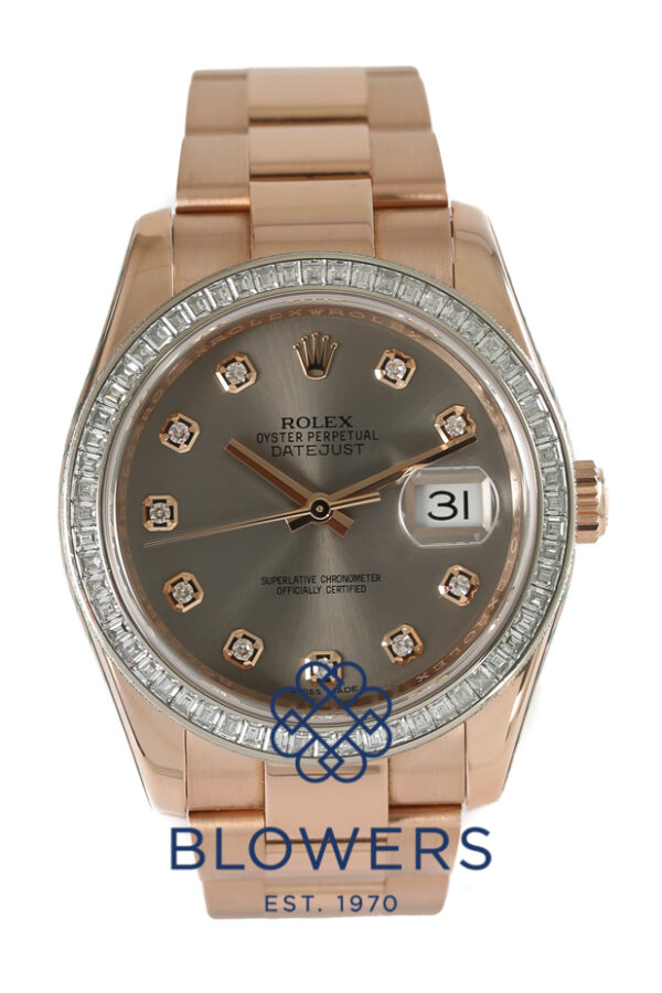 Rolex 18ct Everose Gold Oyster Perpetual Datejust 116285