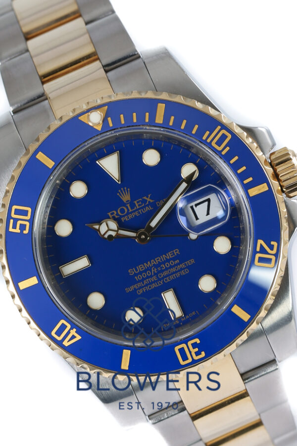 Rolex steel and yellow gold Submariner Date 116613LB
