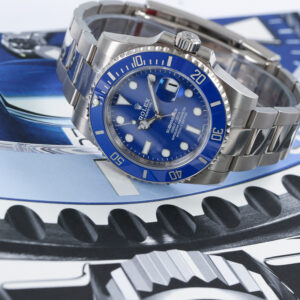 blue rolex submariner feature