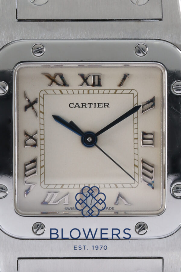 Cartier steel curved Santos