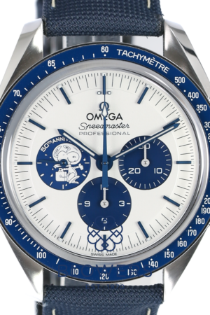 Omega Speedmaster Silver Snoopy Award 50th Anniversary Chronograph 310.32.42.50.02.001