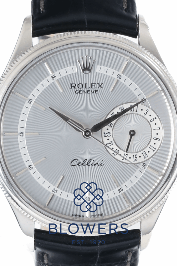 Rolex White Gold Cellini Date 50519