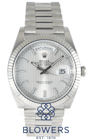White Gold Rolex Day-Date 228239 (RRP £40,400)